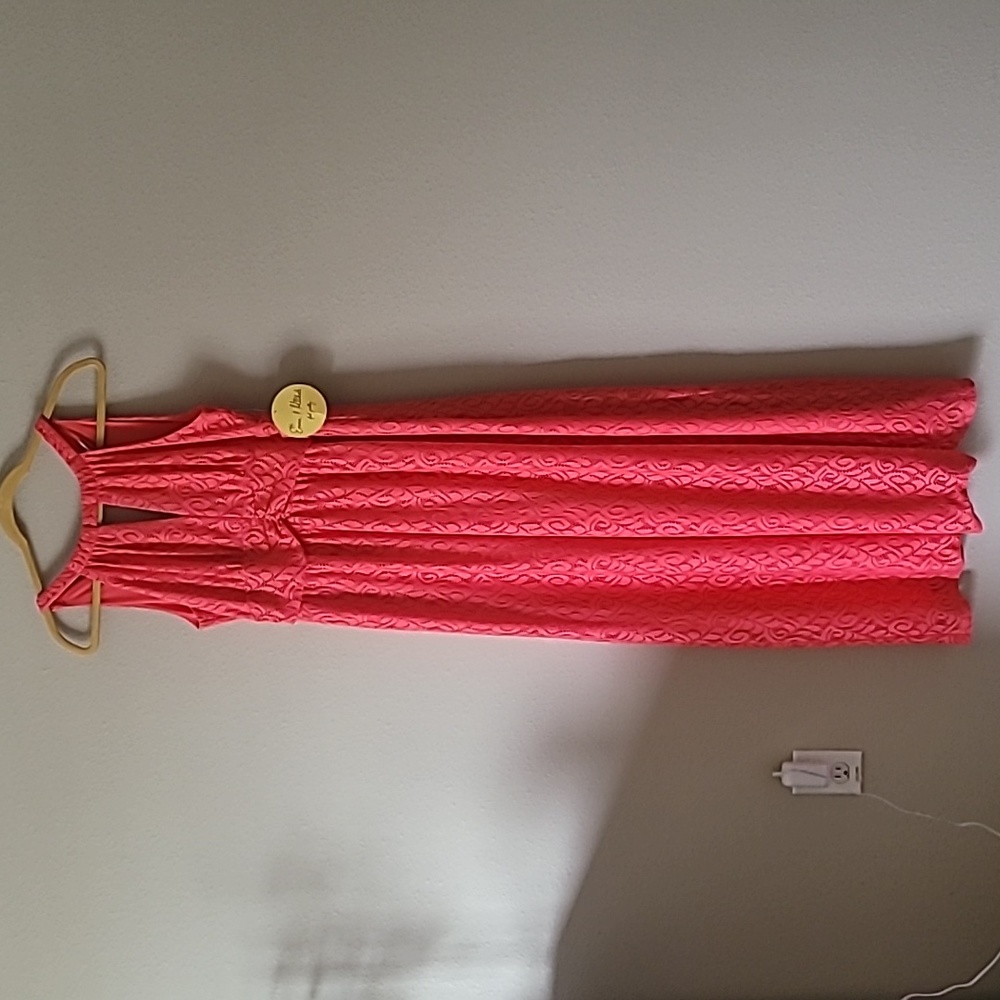 Coral Maxi Dress
